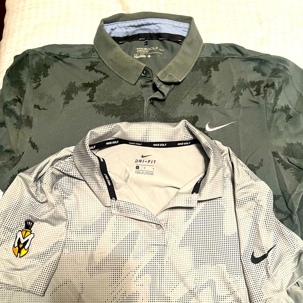 2 Nike golf shirts